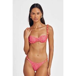 BLackbough katya Bikini Rope Trim Underwire Set Size Small NWT Pink Spice Isle
